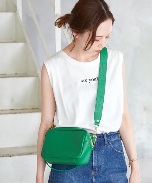 SLOBE IENA（スローブイエナ）の「《追加》【MARCO BIANCHINI/マルコ・ビアンキーニ 】2WAYショルダーバッグ（ショルダーバッグ・レディース・ナチュラル/ブラック/グリーン/キャメル・FREE）」の20枚目の写真