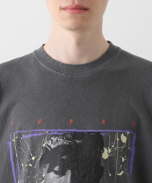 Insonnia PROJECTS(インソニアプロジェクト)の「【Insonnia Project / インソニア プロジェクト】TUPAC TEE 202(Tシャツ/カットソー・メンズ・ホワイト/ブラック・2/3)」の7枚目の写真