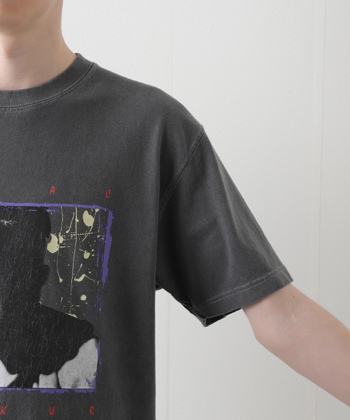 Insonnia PROJECTS(インソニアプロジェクト)の「【Insonnia Project / インソニア プロジェクト】TUPAC TEE 202(Tシャツ/カットソー・メンズ・ホワイト/ブラック・2/3)」の9枚目の写真