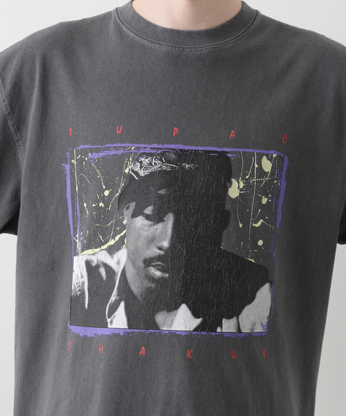 Insonnia PROJECTS(インソニアプロジェクト)の「【Insonnia Project / インソニア プロジェクト】TUPAC TEE 202(Tシャツ/カットソー・メンズ・ホワイト/ブラック・2/3)」の11枚目の写真