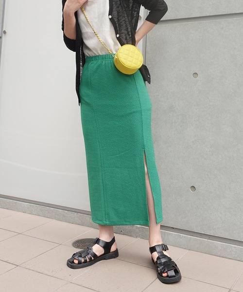 CORNERS(コーナーズ)の「マルチウェイスリットタイトスカート(スカート・レディース・アイボリー/ブラック/グリーン/ブルー・M)」の6枚目の写真