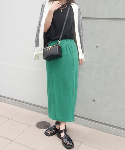 CORNERS(コーナーズ)の「マルチウェイスリットタイトスカート(スカート・レディース・アイボリー/ブラック/グリーン/ブルー・M)」の9枚目の写真