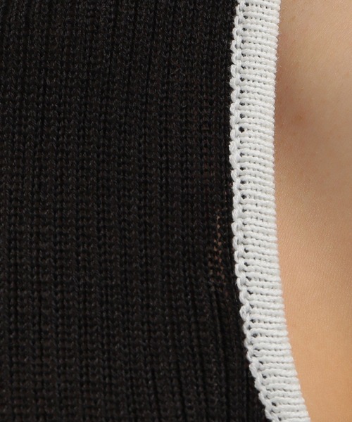 LAKOLE(ラコレ)の「ニットアメスリタンクトップ / 349115(タンクトップ・レディース・オフホワイト/ブラック・FREE)」の17枚目の写真
