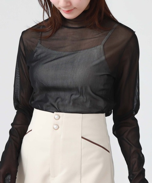 archives（アルシーヴ）の「ルーズネックカットＴＯＰＳ／（Tシャツ/カットソー・レディース・ブラック/ブラウン/グレー/アイボリー/ブルーグレー/ミント/ラベンダー・MEDIUM）」の18枚目の写真