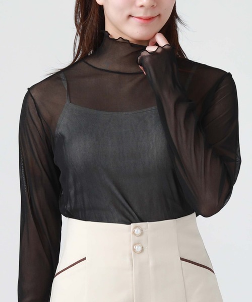 archives（アルシーヴ）の「ルーズネックカットＴＯＰＳ／（Tシャツ/カットソー・レディース・ブラック/ブラウン/グレー/アイボリー/ブルーグレー/ミント/ラベンダー・MEDIUM）」の19枚目の写真