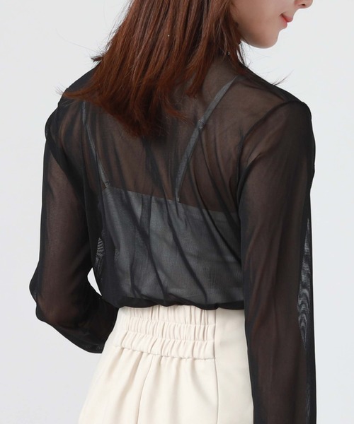 archives（アルシーヴ）の「ルーズネックカットＴＯＰＳ／（Tシャツ/カットソー・レディース・ブラック/ブラウン/グレー/アイボリー/ブルーグレー/ミント/ラベンダー・MEDIUM）」の20枚目の写真