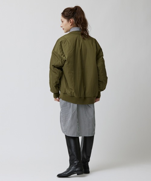 BABYLONE(バビロン)の「リバーシブルMA-1(MA-1・レディース・ブラック/グレー系その他/ライトベージュ・フリー)」の17枚目の写真