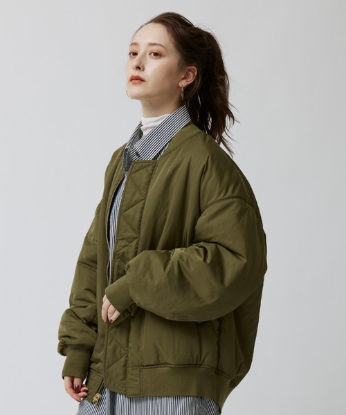 BABYLONE(バビロン)の「リバーシブルMA-1(MA-1・レディース・ブラック/グレー系その他/ライトベージュ・フリー)」の22枚目の写真