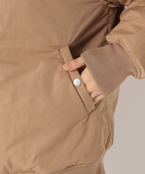 BABYLONE(バビロン)の「リバーシブルMA-1(MA-1・レディース・ブラック/グレー系その他/ライトベージュ・フリー)」の6枚目の写真