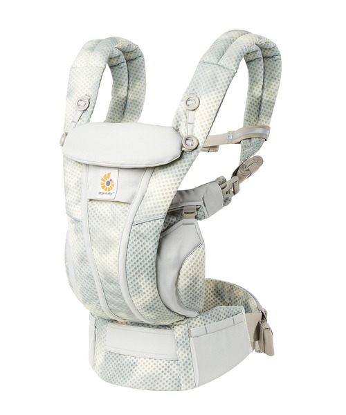 Ergobaby(エルゴベビー)の「エルゴベビー・ベビーキャリア OMNI Breeze(オムニ ブリーズ)(抱っこ紐/ベルトカバー/スリング・キッズ・ミックスグレー/ブラック×ブルー・ONE SIZE)」の10枚目の写真