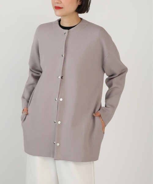 PICCIN（ピッチン）の「ドットボタングログランテープ配色カーディガン（カーディガン/ボレロ・レディース・ベージュ/ブラック/グレー・M）」の20枚目の写真