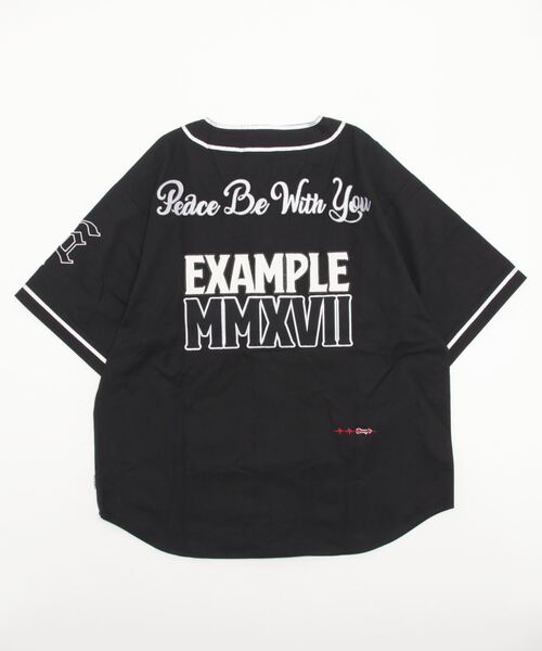 EXAMPLE（エグザンプル）の「EXAMPLE HEAVY CANVAS BASEBALL S/S SHIRT（Tシャツ/カットソー・メンズ・ブラック/カーキ・M/L/XL）」の6枚目の写真