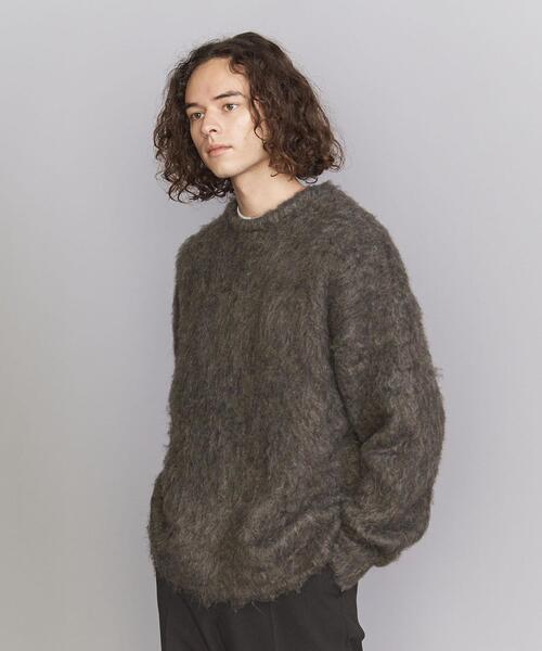 BEAUTY&YOUTH UNITED ARROWS(ビューティーアンドユースユナイテッドアローズ)の「【WEB限定】スーパーシャギー クルーネック ニット(ニット/セーター・メンズ・ブラック/ライム/ブラウン・S/M/L)」の10枚目の写真