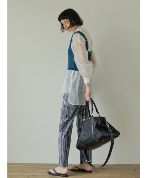 AMAIL(アマイル)の「Transparent loose shirt(シャツ/ブラウス・レディース・ホワイト/ブラウン/ピンク・FREE)」の13枚目の写真