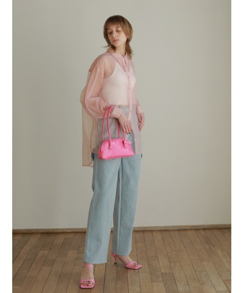 AMAIL(アマイル)の「Transparent loose shirt(シャツ/ブラウス・レディース・ホワイト/ブラウン/ピンク・FREE)」の14枚目の写真