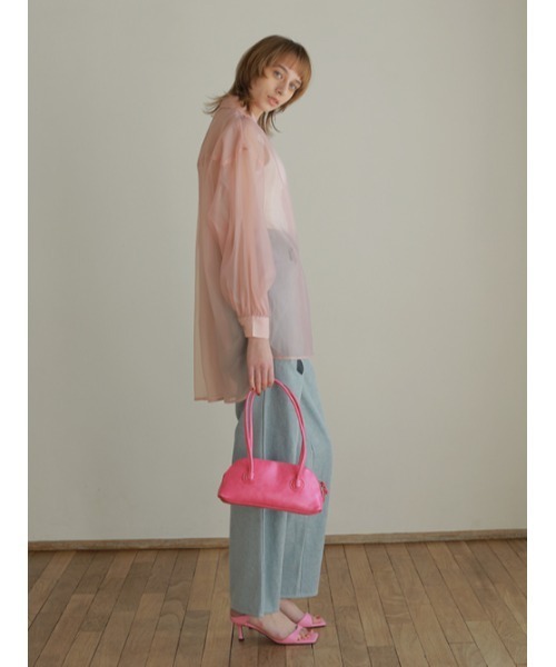 AMAIL(アマイル)の「Transparent loose shirt(シャツ/ブラウス・レディース・ホワイト/ブラウン/ピンク・FREE)」の9枚目の写真