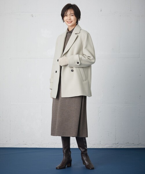 J.PRESS（ジェイプレス）の「【WEB限定カラーあり・洗える】EASY WOOL ワンピース（ワンピース・レディース・パープル系/グレー系/ネイビー系/ブラウン系・11/9）」の21枚目の写真