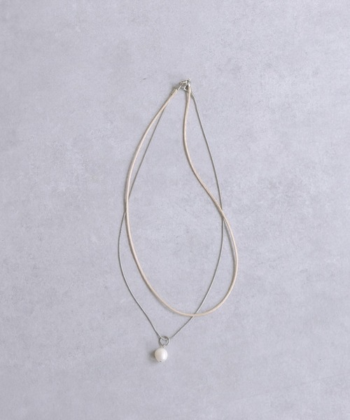 mystic（ミスティック）の「[otonamystic]淡水パール2WAYネックレス（ネックレス・レディース・ベージュ/イエロー・ONE SIZE）」の5枚目の写真