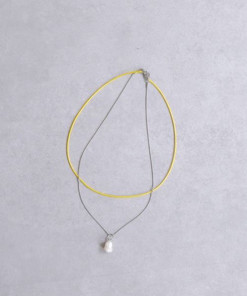 mystic（ミスティック）の「[otonamystic]淡水パール2WAYネックレス（ネックレス・レディース・ベージュ/イエロー・ONE SIZE）」の6枚目の写真