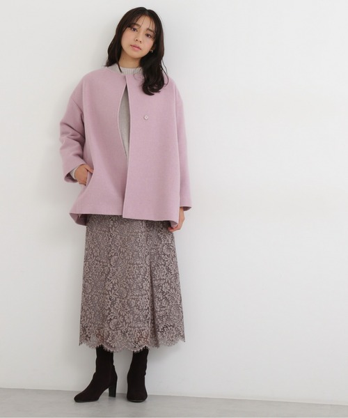 NATURAL BEAUTY BASIC(ナチュラルビューティーベーシック)の「コードレースフレアスカート(スカート・レディース・ダークブラウン/マスタード/グレー・MEDIUM/SMALL/X-SMALL)」の8枚目の写真