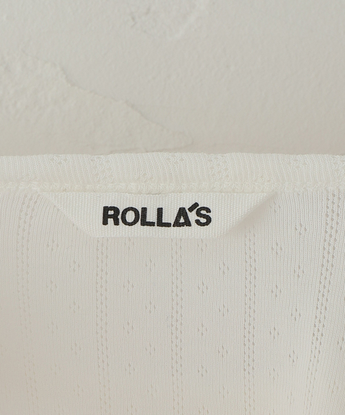 Oriens JOURNAL STANDARD（オリエンス ジャーナルスタンダード）の「【ROLLA’S/ローラス】 POINTELLE LS TOP（Tシャツ/カットソー・レディース・ホワイト・SMALL）」の4枚目の写真