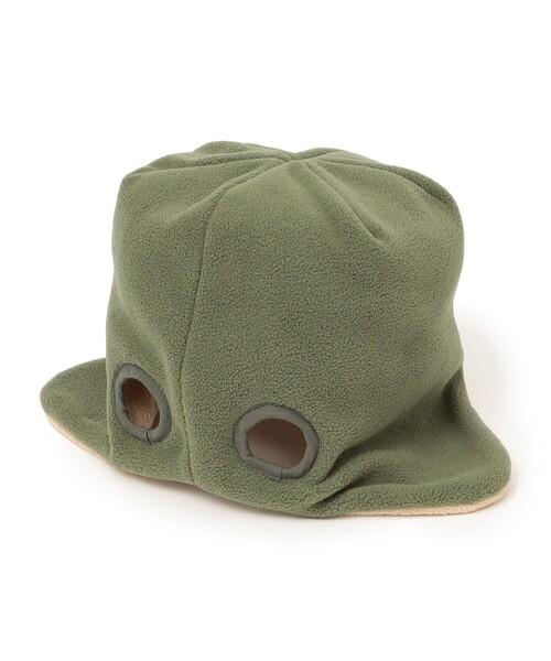 THE PARK SHOP（ザパークショップ）の「THE PARK SHOP:FLEECE REVERSIBLE BEANIE（ニットキャップ/ビーニー・キッズ・オリーブ/ライトグレー/ネイビー・ONE SIZE）」の11枚目の写真