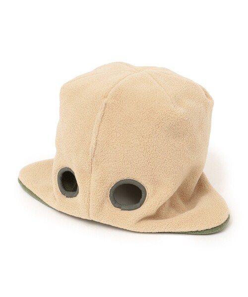 THE PARK SHOP（ザパークショップ）の「THE PARK SHOP:FLEECE REVERSIBLE BEANIE（ニットキャップ/ビーニー・キッズ・オリーブ/ライトグレー/ネイビー・ONE SIZE）」の12枚目の写真