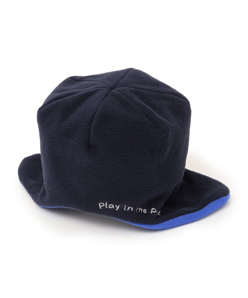 THE PARK SHOP（ザパークショップ）の「THE PARK SHOP:FLEECE REVERSIBLE BEANIE（ニットキャップ/ビーニー・キッズ・オリーブ/ライトグレー/ネイビー・ONE SIZE）」の15枚目の写真
