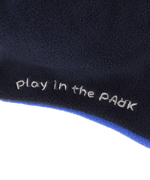 THE PARK SHOP（ザパークショップ）の「THE PARK SHOP:FLEECE REVERSIBLE BEANIE（ニットキャップ/ビーニー・キッズ・オリーブ/ライトグレー/ネイビー・ONE SIZE）」の18枚目の写真