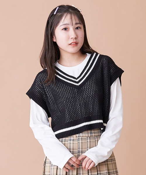 LOVETOXIC（ラブトキシック）の「メッシュベストTシャツSET