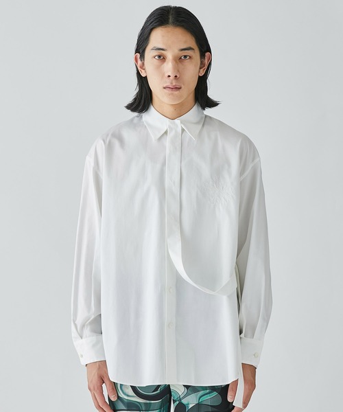 FLOWER EMBROIDERY L/S OVER SHIRT FLOWER EMBROIDERY L/S OVER SHIRT