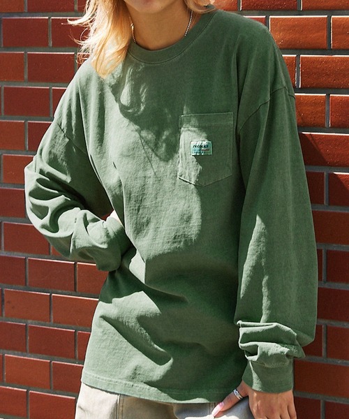 retock's】ロゴ刺繍/ピスネーム ヴィンテージライクピグメント加工