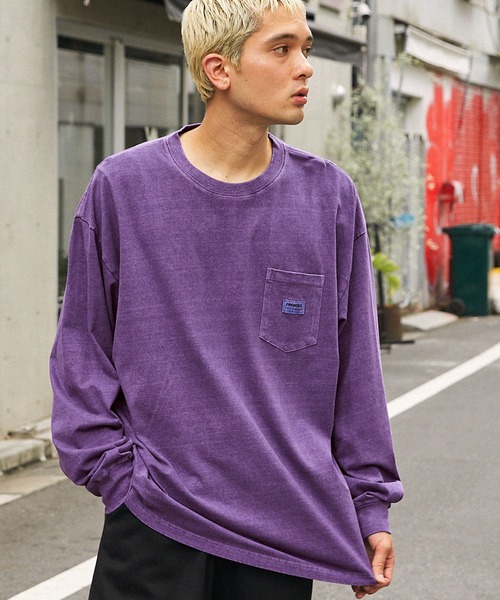 retock's】ロゴ刺繍/ピスネーム ヴィンテージライクピグメント加工