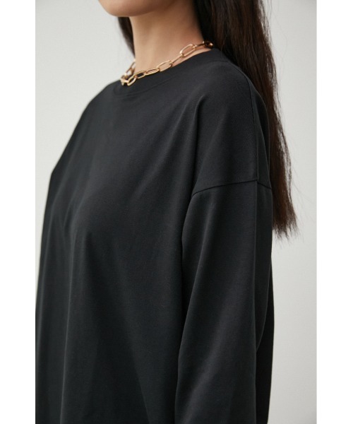 AZUL by moussy(アズールバイマウジー)の「BACK BUTTON LONG T/バックボタンロングTシャツ(Tシャツ/カットソー・レディース・ブラック/オフホワイト/ホワイト系その他・SMALL/MEDIUM)」の20枚目の写真