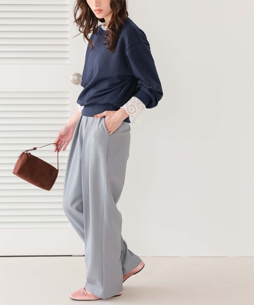 titivate(ティティベイト)の「コットンレースドッキングスウェット(スウェット・レディース・ブラック/グレー/ベージュ系その他/ネイビー・FREE/L/M)」の21枚目の写真