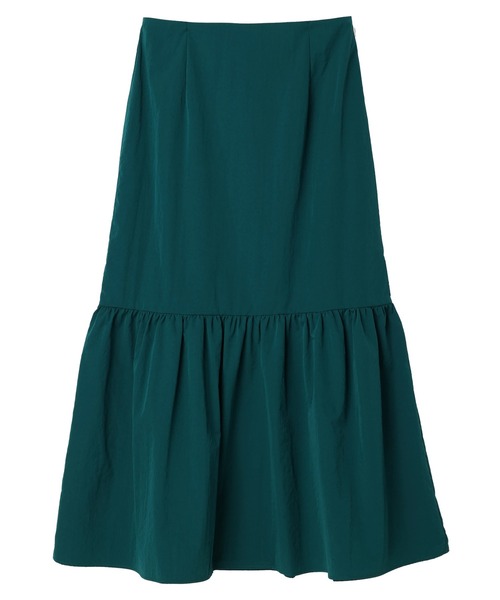 earth music&ecology(アースミュージックアンドエコロジー)の「ギャザー切替ボリュームスカート(スカート・レディース・ブラック/モカ/グリーン/ネイビー・S/M)」の1枚目の写真