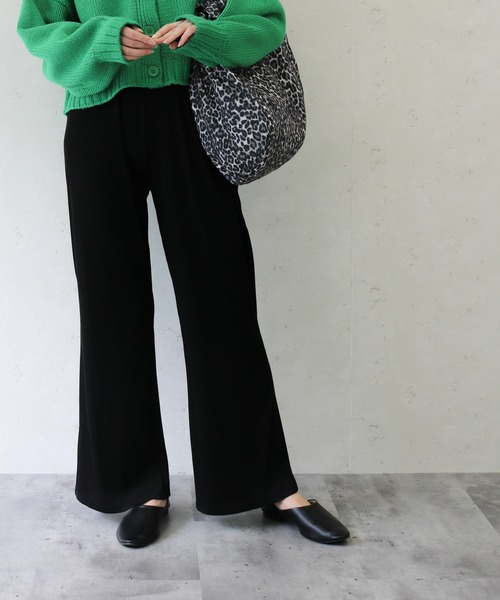 Per sist ence(パーシエンス)の「Per sist ence/パーシエンス タック配色ストライプパンツ(その他パンツ・レディース・ブラック/ベージュ/ブルー/ブラウン・FREE)」の2枚目の写真