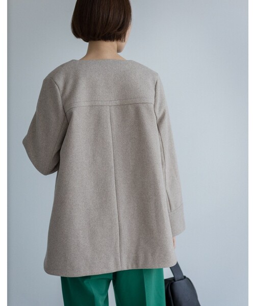 THE SHOP TK （ザ ショップ ティーケー ）の「◆【2WAYフード取り外し可】フードショートコート（その他アウター・レディース・ブラウン系/ライトベージュ/ブラック/ブラウン系その他・13/12/11/14）」の12枚目の写真