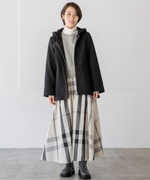 THE SHOP TK （ザ ショップ ティーケー ）の「◆【2WAYフード取り外し可】フードショートコート（その他アウター・レディース・ブラウン系/ライトベージュ/ブラック/ブラウン系その他・13/12/11/14）」の22枚目の写真