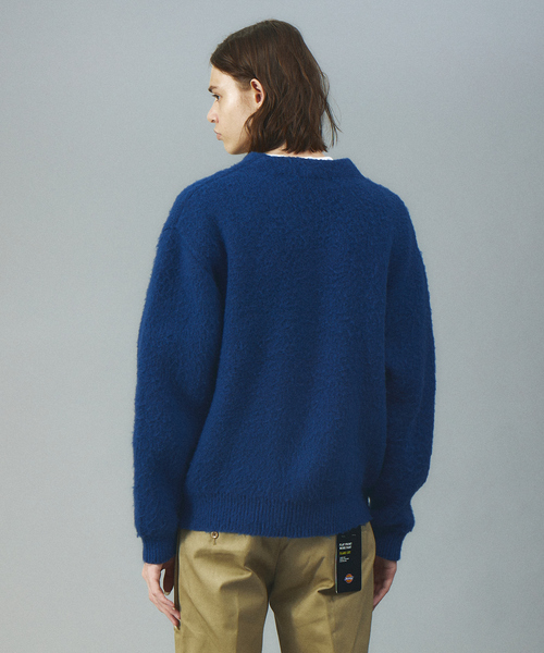 BEVERLY HILLS POLO CLUB（ビバリーヒルズポロクラブ）の「【BEVERLY HILLS POLO CLUB / ビバリーヒルズポロクラブ】 モヘアライクシャギーニットルーズカーディガン/アンサンブル対応（ニット/セーター・メンズ・ダークグリーン/ネイビー/オレンジ/モカ・M/L/XL）」の7枚目の写真