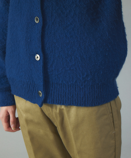 BEVERLY HILLS POLO CLUB（ビバリーヒルズポロクラブ）の「【BEVERLY HILLS POLO CLUB / ビバリーヒルズポロクラブ】 モヘアライクシャギーニットルーズカーディガン/アンサンブル対応（ニット/セーター・メンズ・ダークグリーン/ネイビー/オレンジ/モカ・M/L/XL）」の10枚目の写真