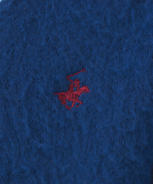 BEVERLY HILLS POLO CLUB（ビバリーヒルズポロクラブ）の「【BEVERLY HILLS POLO CLUB / ビバリーヒルズポロクラブ】 モヘアライクシャギーニットルーズカーディガン/アンサンブル対応（ニット/セーター・メンズ・ダークグリーン/ネイビー/オレンジ/モカ・M/L/XL）」の11枚目の写真