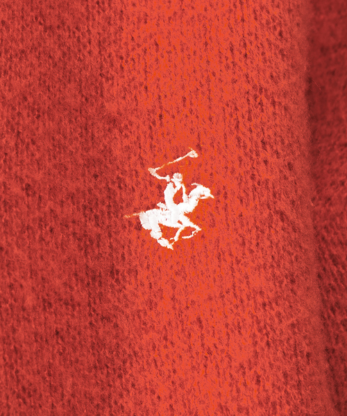 BEVERLY HILLS POLO CLUB（ビバリーヒルズポロクラブ）の「【BEVERLY HILLS POLO CLUB / ビバリーヒルズポロクラブ】 モヘアライクシャギーニットルーズカーディガン/アンサンブル対応（ニット/セーター・メンズ・ダークグリーン/ネイビー/オレンジ/モカ・M/L/XL）」の15枚目の写真