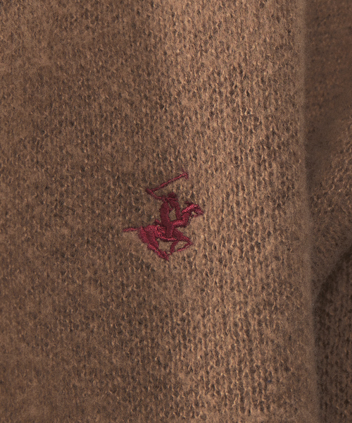 BEVERLY HILLS POLO CLUB（ビバリーヒルズポロクラブ）の「【BEVERLY HILLS POLO CLUB / ビバリーヒルズポロクラブ】 モヘアライクシャギーニットルーズカーディガン/アンサンブル対応（ニット/セーター・メンズ・ダークグリーン/ネイビー/オレンジ/モカ・M/L/XL）」の19枚目の写真