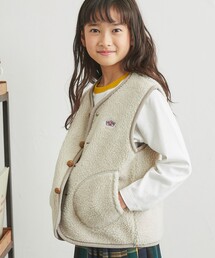 coen | 【coen キッズ/ジュニア】[洗える]ノーカラーボアベスト(ベスト)