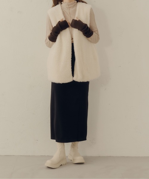 fupel（フぺル）の「リブ編みアームカバー（アームカバー・レディース・モカ/ベージュ/ブラウン系その他・FREE）」の20枚目の写真