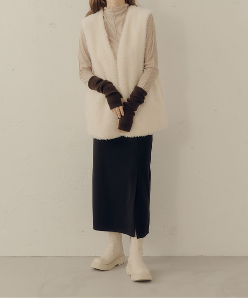 fupel（フぺル）の「リブ編みアームカバー（アームカバー・レディース・モカ/ベージュ/ブラウン系その他・FREE）」の21枚目の写真