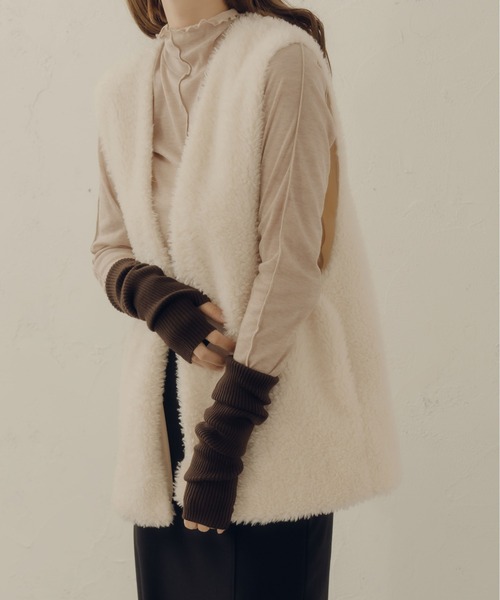 fupel（フぺル）の「リブ編みアームカバー（アームカバー・レディース・モカ/ベージュ/ブラウン系その他・FREE）」の19枚目の写真