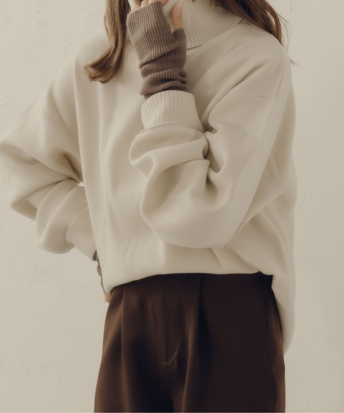 fupel（フぺル）の「リブ編みアームカバー（アームカバー・レディース・モカ/ベージュ/ブラウン系その他・FREE）」の12枚目の写真