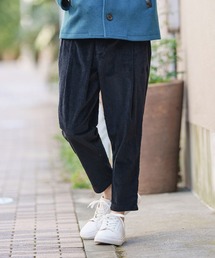 mp10565- Wide Wale Corduroy Stretch Soft Sarrouel Tapered Pants テーパードパンツ